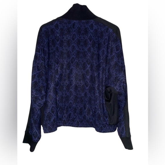 Athleta Brooklyn Track Silky Bomber Jacket Workout Water Repellent‎ NEW Women L - Picture 2 of 11